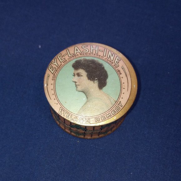 Vintage EYE-LASH-INE Tin Cute - Picture 1 of 5
